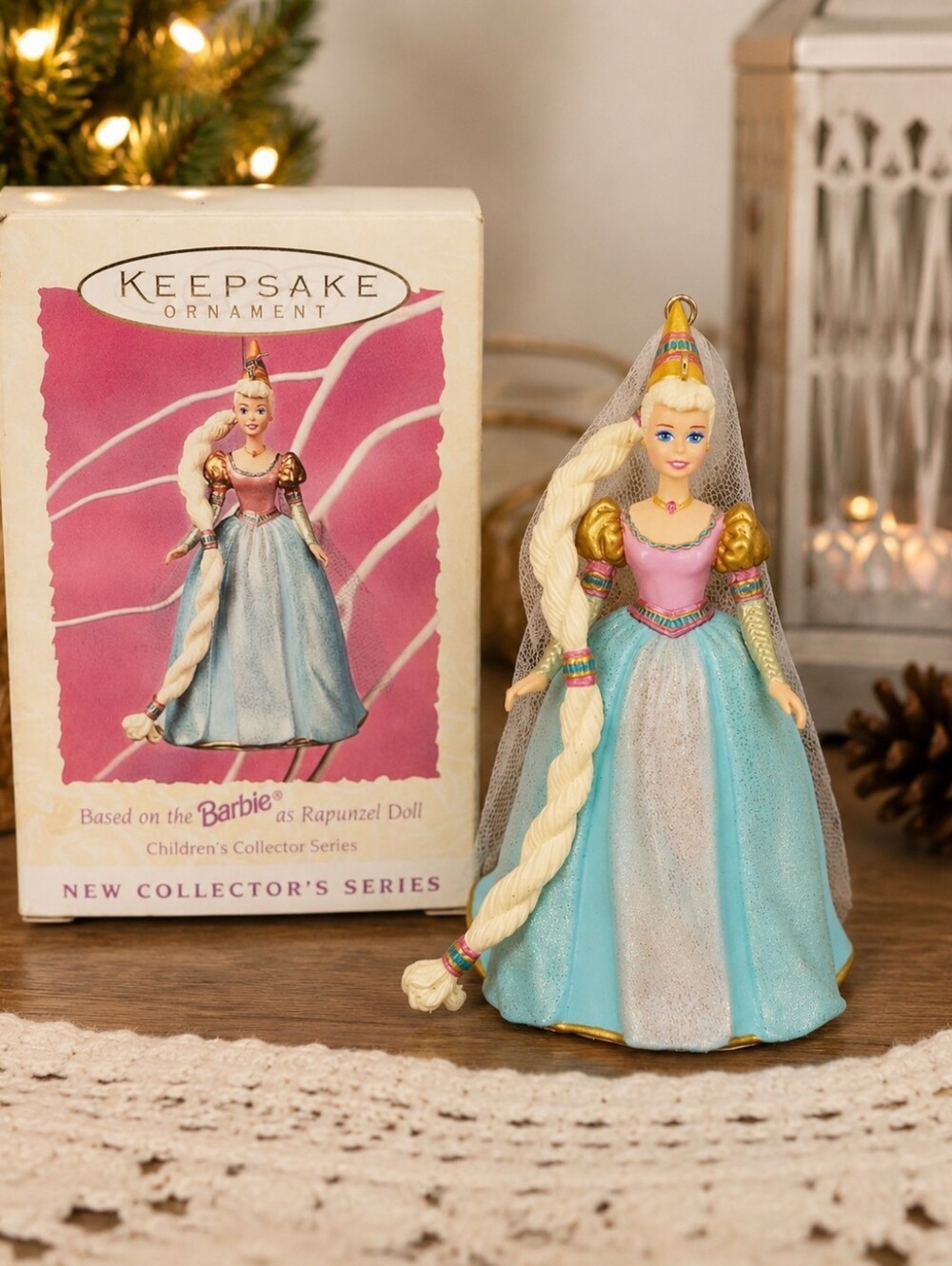 1997 Hallmark Barbie as Rapunzel Keepsake Ornament Children's Collector Series w